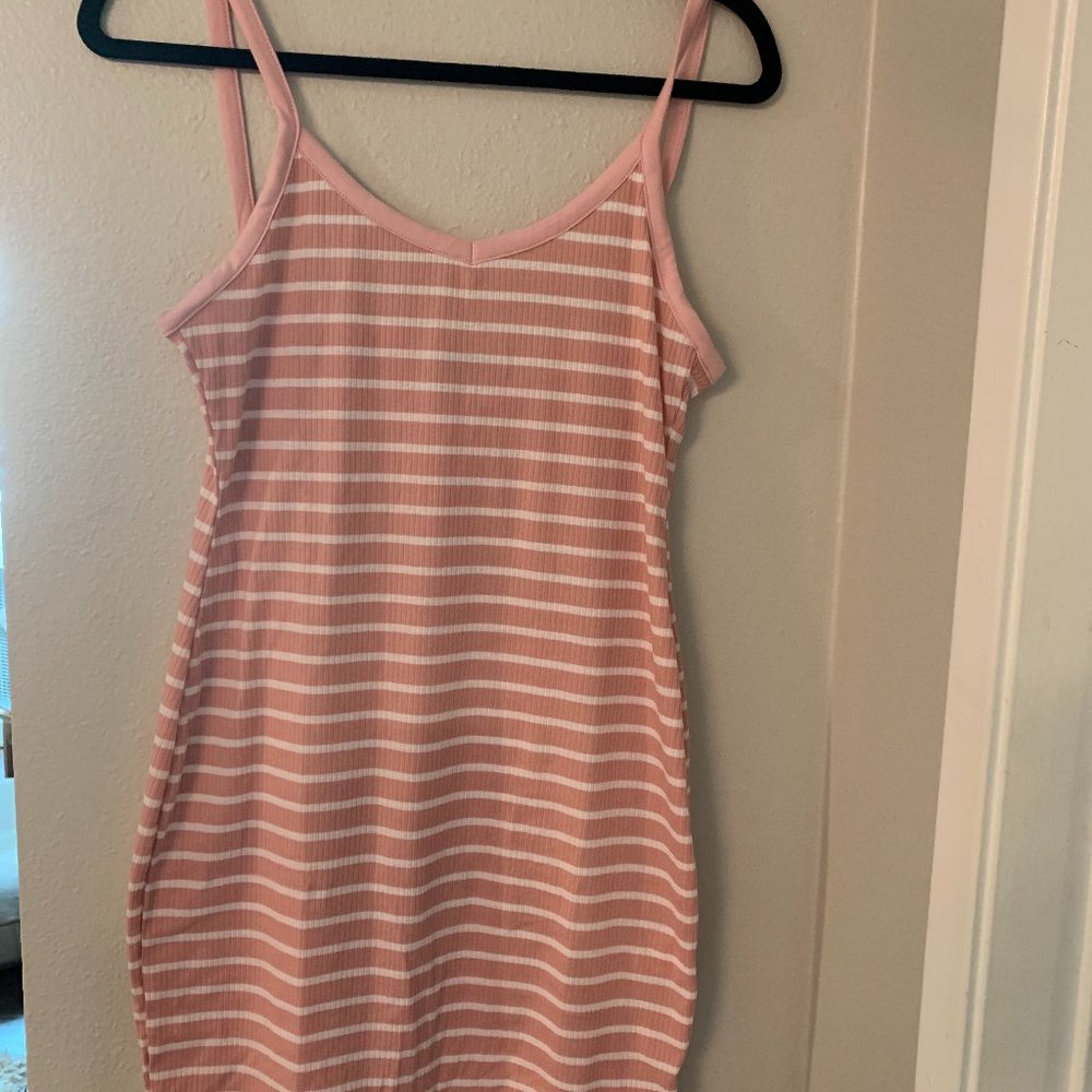 Pink and White striped - never worn